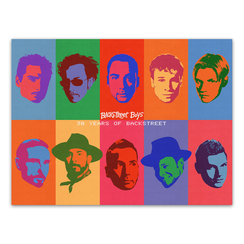 30 Years of Backstreet - 'Then and Now' Poster
