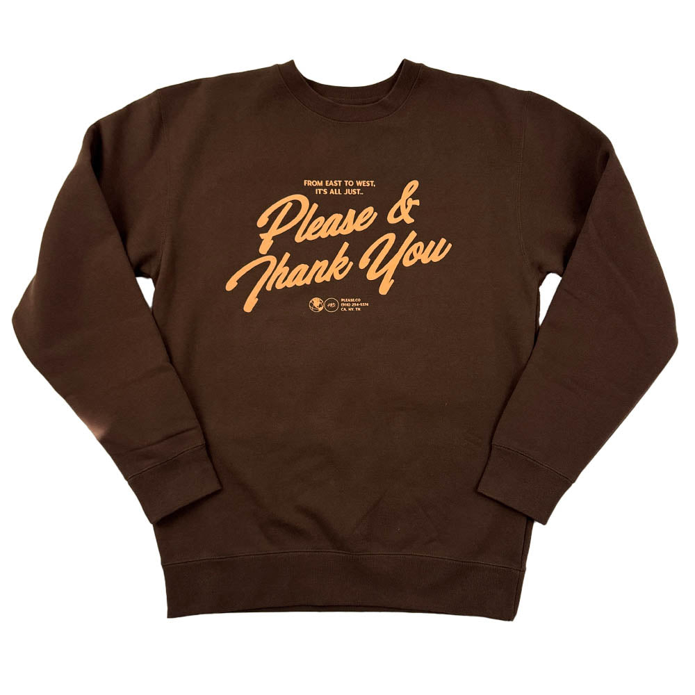 Brown Crew Neck Sweatshirt