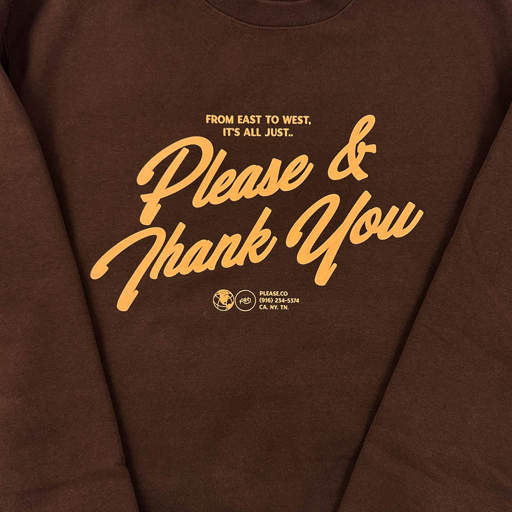 Brown Crew Neck Sweatshirt