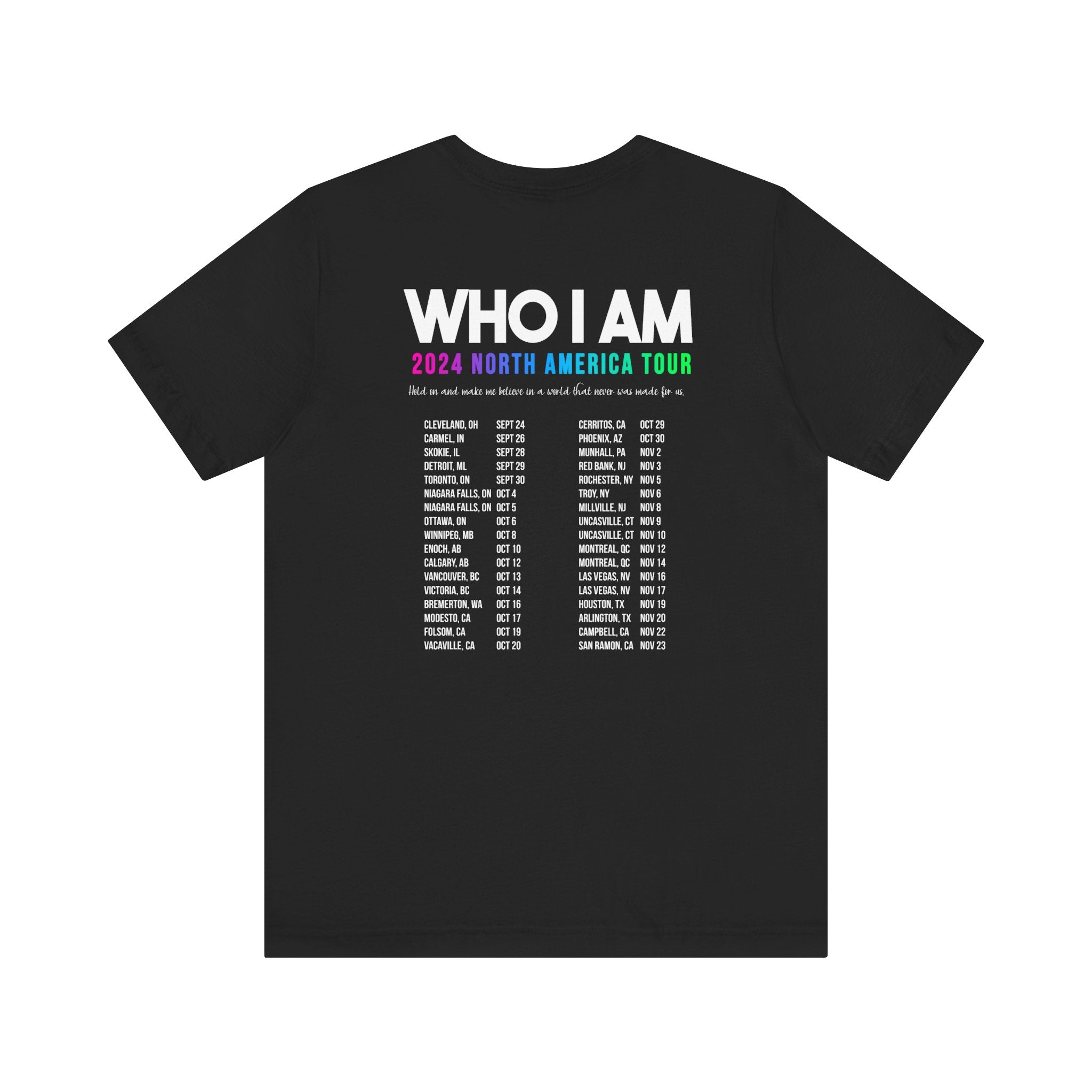 Who I Am 2024 Tour Tee - Camo Logo