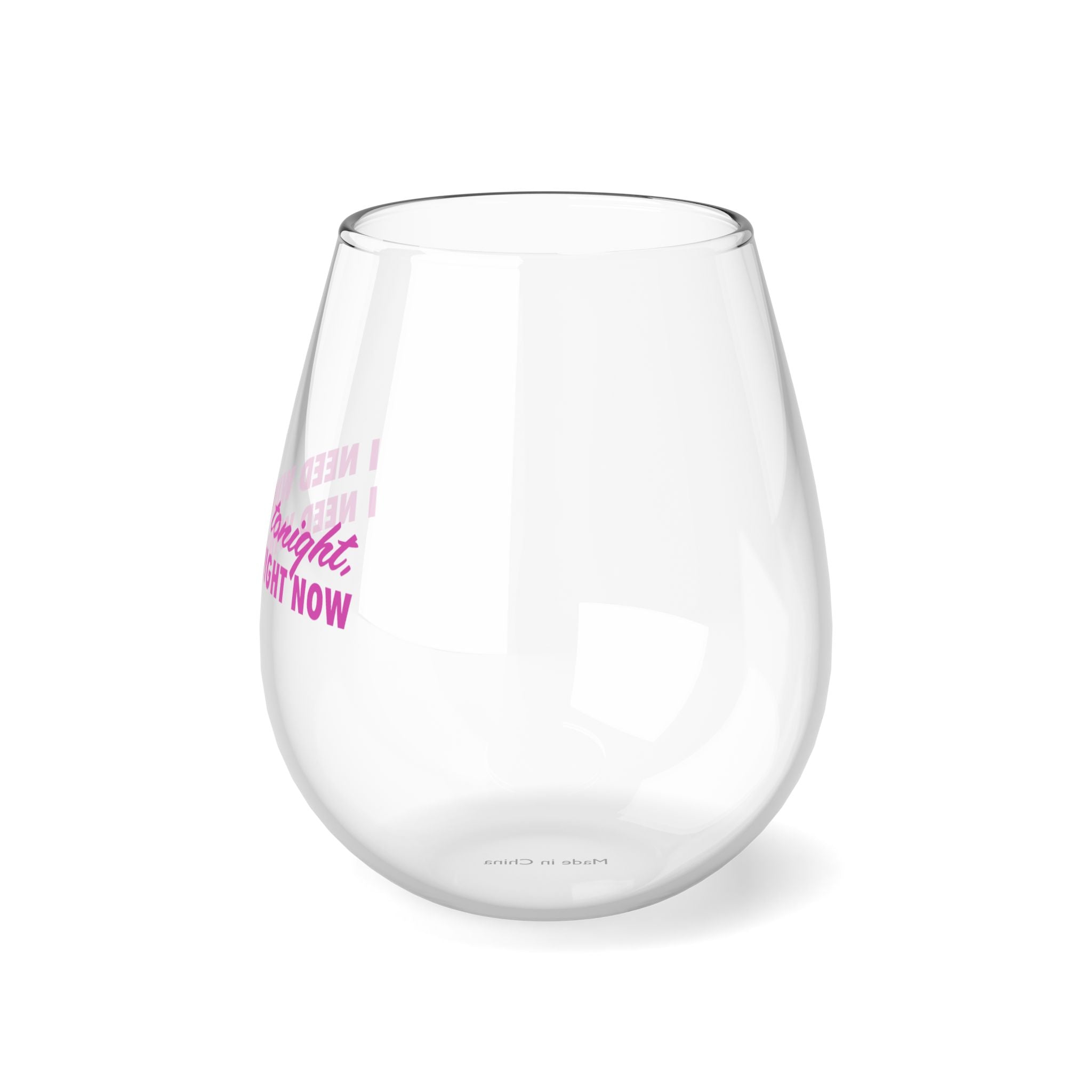 I Need Wine Stemless Wine Glass, 11.75oz