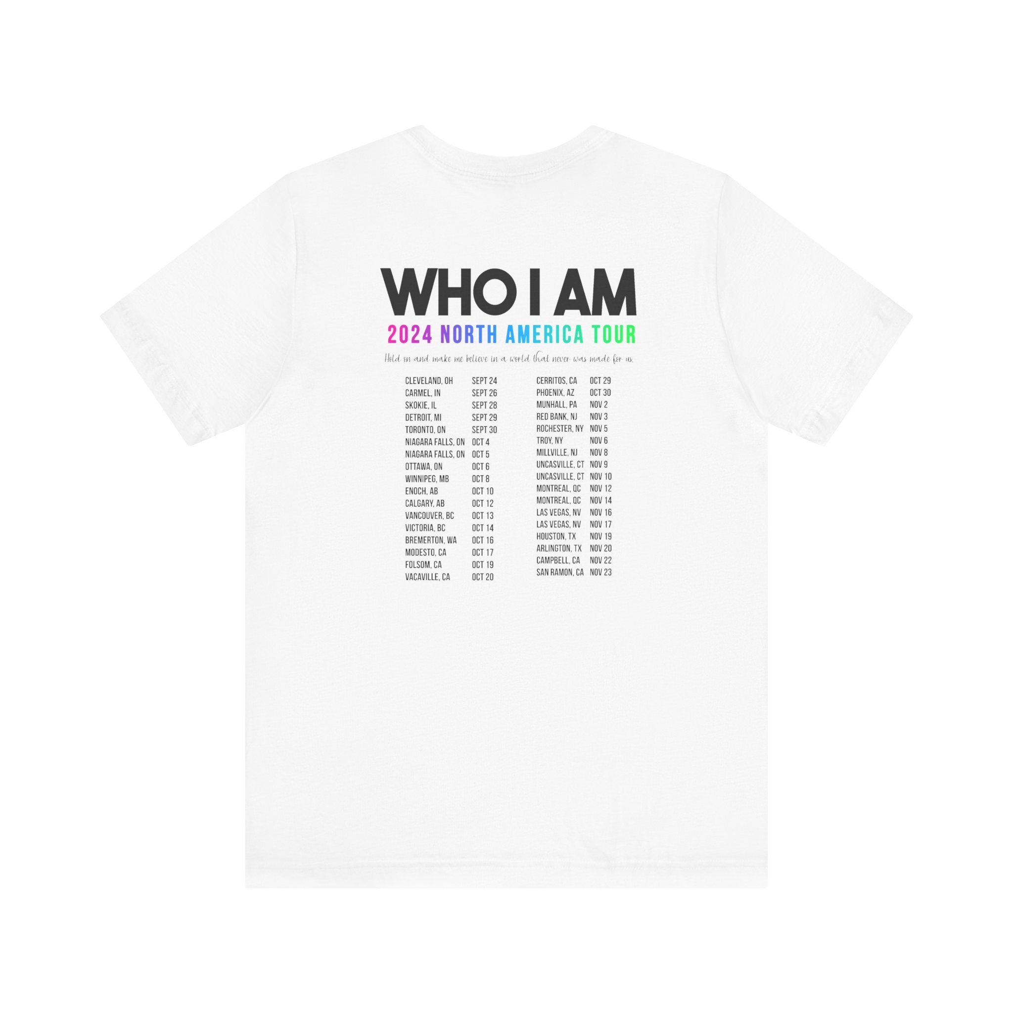 Who I Am 2024 Tour Tee - Camo Logo