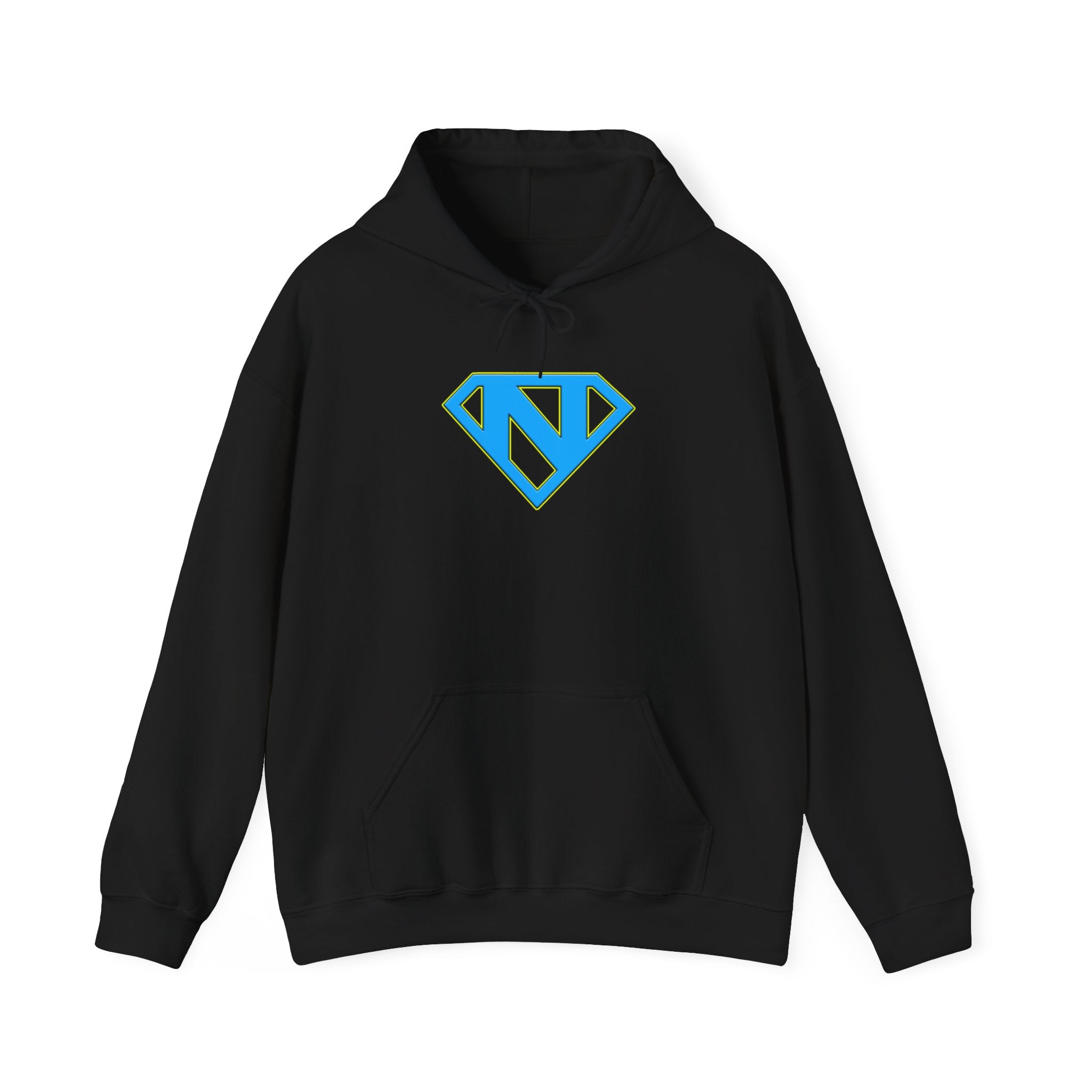 N-Man Blue Hooded Sweatshirt