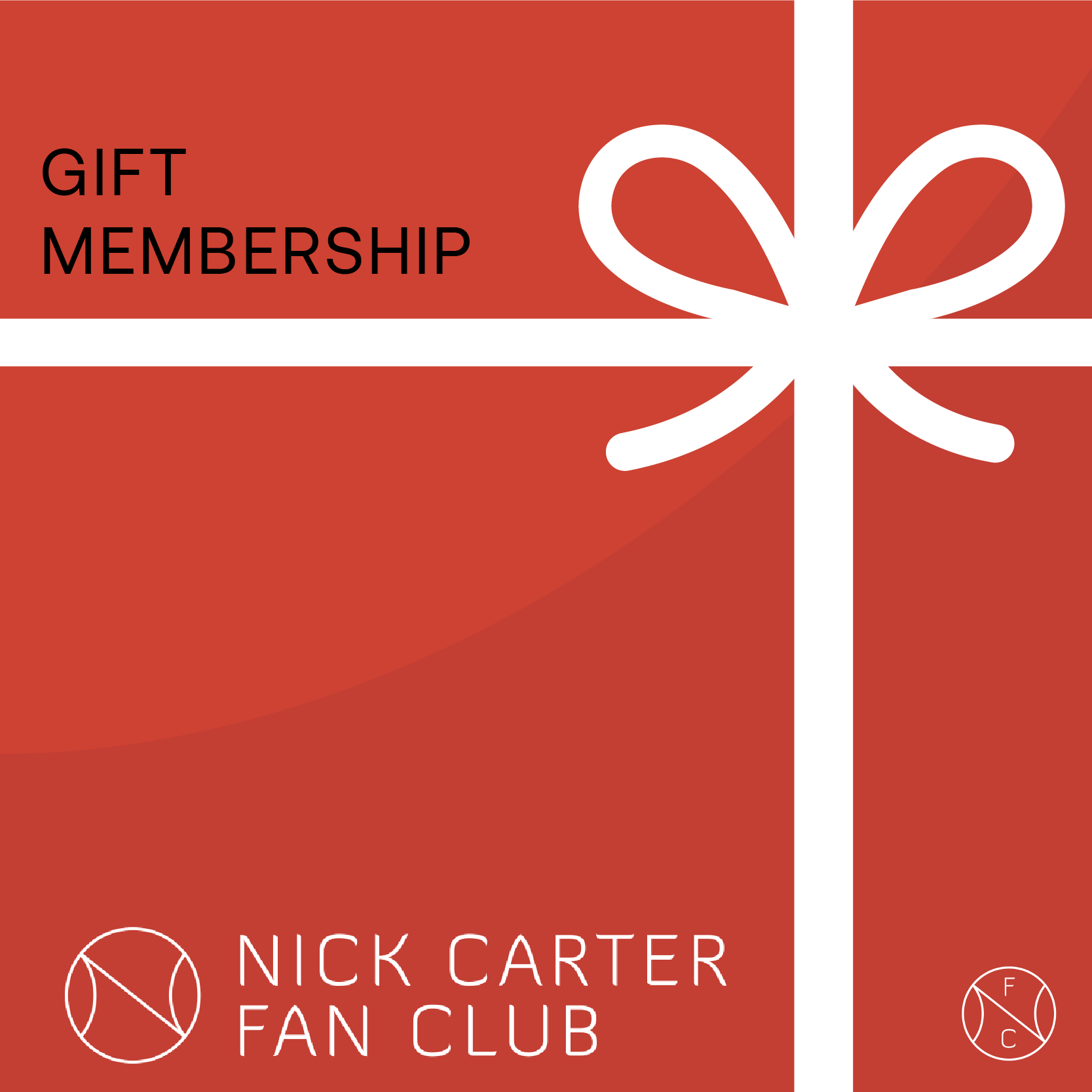 Nick Carter Fan Club 1-Year Gift Membership